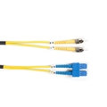 Connect OS2 9-Micron Single-Mode Fiber Optic Patch Cable - OFNR PVC