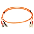 Connect OM2 50-Micron Multimode Fiber Optic Patch Cable - OFNR PVC