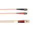 FOCMR50-001M-STLC-OR: Orange, LC-ST, 1m